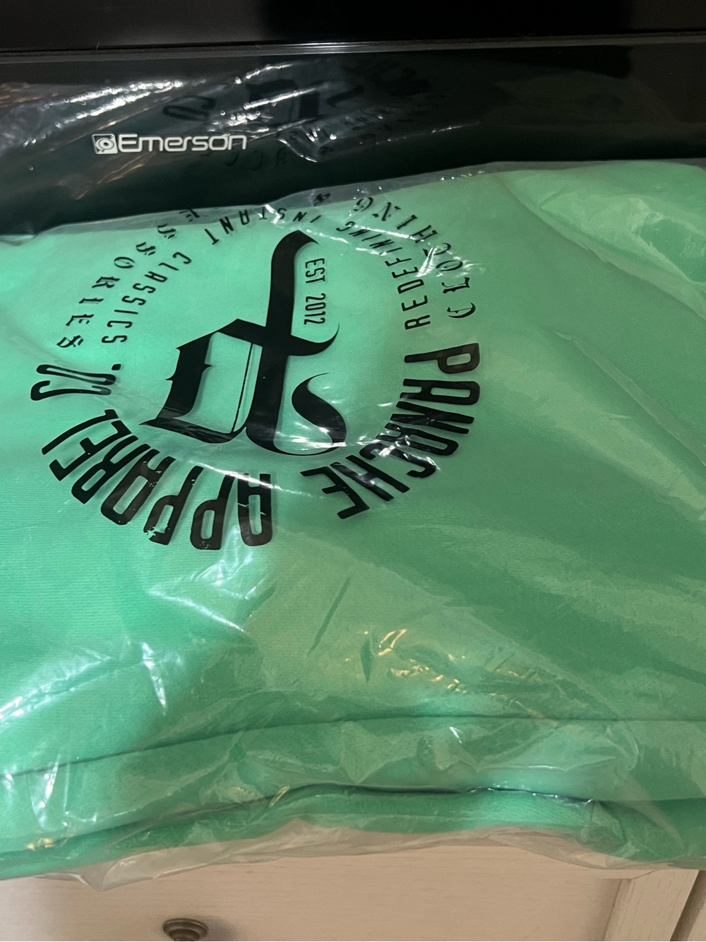 New green panache sweatpants